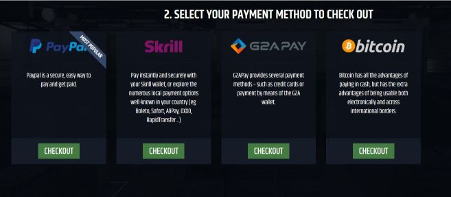 OPSkins available payment methods | VGO Casinos