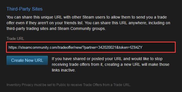 Steam Trade URL for RUST trading | VGO Casinos